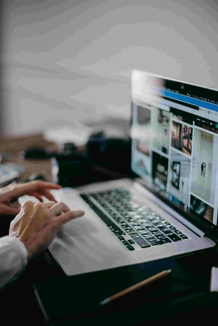 Web layout wireframe